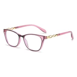 Ladies Trendy Style Reading Glasses New Fashion Cat Eye Hyperopia Blue Light Blocking Computer Glasses Prescription Eyewear +1.5
