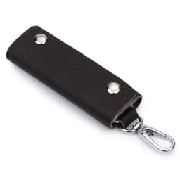 Men's Key Case Genuine Leather Door Key Bag Keychain Holder Metal Hook Mini Household Keys Wallet
