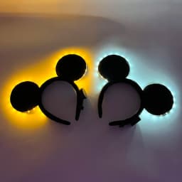 1pc Lovely Glowing Light Up Mouse Ears Headbands LED Neon Mickey Hairband Boy Girls Luminous Headbands Cosplay Hair Accessories