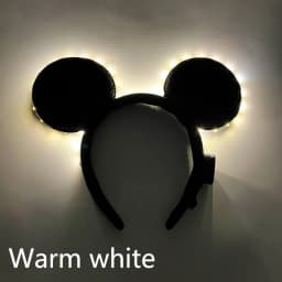 1pc Lovely Glowing Light Up Mouse Ears Headbands LED Neon Mickey Hairband Boy Girls Luminous Headbands Cosplay Hair Accessories