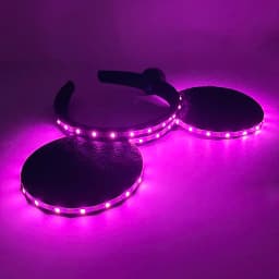 1pc Lovely Glowing Light Up Mouse Ears Headbands LED Neon Mickey Hairband Boy Girls Luminous Headbands Cosplay Hair Accessories