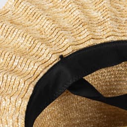 USPOP New Spring Summer Sun Hats Fashion Casual Scalloped Brim Straw Jazz Hat with Straps for Outdoor Beach Sun Protection