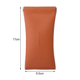 Glasses Case Women's Lychee PU Leather Glasses Storage Bag Automatic Closed Cover Soft Eyewear Pouch Data Cable Organiser 2024