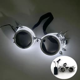 1 pcs Punk Glasses Men Women Costumes Sunglasses Luminous Led Sunglasses Boys Girls Eyewear Halloween Christmas Decor Sunglasses