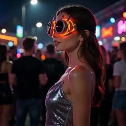 1 pcs Punk Glasses Men Women Costumes Sunglasses Luminous Led Sunglasses Boys Girls Eyewear Halloween Christmas Decor Sunglasses