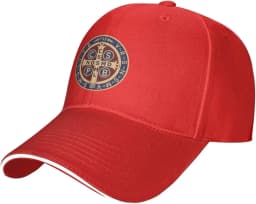 St Benedict Medal Holy Cross Baseball Cap Adult Unisex Adjustable Hat for Men Women