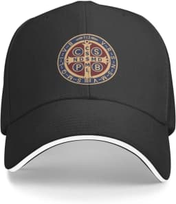 St Benedict Medal Holy Cross Baseball Cap Adult Unisex Adjustable Hat for Men Women