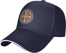 St Benedict Medal Holy Cross Baseball Cap Adult Unisex Adjustable Hat for Men Women
