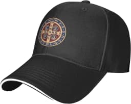 St Benedict Medal Holy Cross Baseball Cap Adult Unisex Adjustable Hat for Men Women