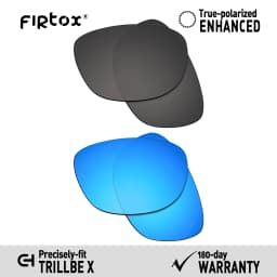 Firtox True UV400 Polarized Lenses Replacement for Oakley Trillbe X OO9340 Sunglasses (Lens Only) - Multiple Colors