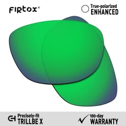 Firtox True UV400 Polarized Lenses Replacement for Oakley Trillbe X OO9340 Sunglasses (Lens Only) - Multiple Colors