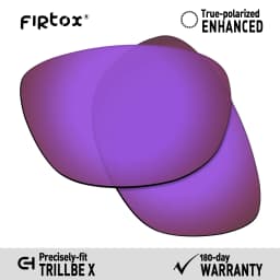 Firtox True UV400 Polarized Lenses Replacement for Oakley Trillbe X OO9340 Sunglasses (Lens Only) - Multiple Colors
