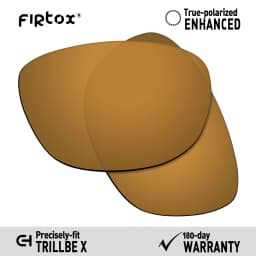 Firtox True UV400 Polarized Lenses Replacement for Oakley Trillbe X OO9340 Sunglasses (Lens Only) - Multiple Colors