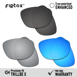 Firtox True UV400 Polarized Lenses Replacement for Oakley Trillbe X OO9340 Sunglasses (Lens Only) - Multiple Colors