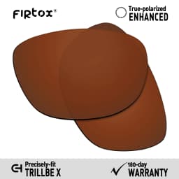Firtox True UV400 Polarized Lenses Replacement for Oakley Trillbe X OO9340 Sunglasses (Lens Only) - Multiple Colors