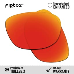 Firtox True UV400 Polarized Lenses Replacement for Oakley Trillbe X OO9340 Sunglasses (Lens Only) - Multiple Colors