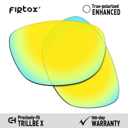 Firtox True UV400 Polarized Lenses Replacement for Oakley Trillbe X OO9340 Sunglasses (Lens Only) - Multiple Colors