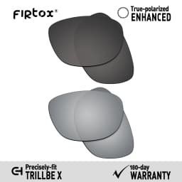 Firtox True UV400 Polarized Lenses Replacement for Oakley Trillbe X OO9340 Sunglasses (Lens Only) - Multiple Colors