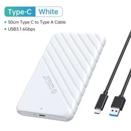 ORICO 2.5" Hard Drive Enclosure 2.5 Inch HDD Case USB Type C SATA 5Gbps for SSD HDD 9.5 7mm External Hard Drive Disk Case for Pc
