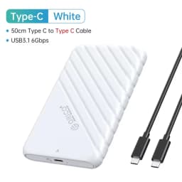 ORICO 2.5" Hard Drive Enclosure 2.5 Inch HDD Case USB Type C SATA 5Gbps for SSD HDD 9.5 7mm External Hard Drive Disk Case for Pc
