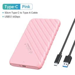 ORICO 2.5" Hard Drive Enclosure 2.5 Inch HDD Case USB Type C SATA 5Gbps for SSD HDD 9.5 7mm External Hard Drive Disk Case for Pc