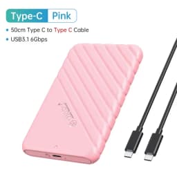 ORICO 2.5" Hard Drive Enclosure 2.5 Inch HDD Case USB Type C SATA 5Gbps for SSD HDD 9.5 7mm External Hard Drive Disk Case for Pc