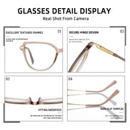 CLLOIO TR90 Women Anti blue Blocking Reading Eyeglass Fashion Oversize Cat Eye Frame Photochromic Prescription Optical Glasse