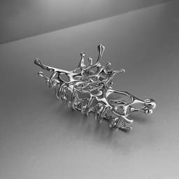 Y2k Geometric Claw Clips Women Large Metal Silver Color Korean Fashion Shark Hair Clips Grab Clamps Girls Hair Accessories