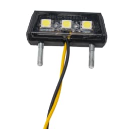 12V Mini Motorcycle LED License Plate Light Motorbike LED Rear Tail Number Light Universal Motorcycle License Plate Lamp