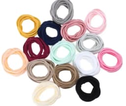 1000pc/lot Super Soft Traceless Stretchy Thin Skinny Nylon Headbands 2.5cm Width Children Baby Girls Kid DIY Thin Nylon Headband