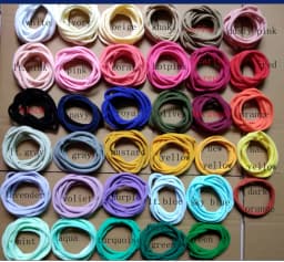 1000pc/lot Super Soft Traceless Stretchy Thin Skinny Nylon Headbands 2.5cm Width Children Baby Girls Kid DIY Thin Nylon Headband