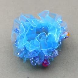 Children Dance Hair Accessories Headdress Flower Performance Cute Lace Little Princess Solid Color Edge Wrist Flower Hair Ties