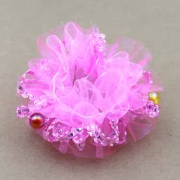 Children Dance Hair Accessories Headdress Flower Performance Cute Lace Little Princess Solid Color Edge Wrist Flower Hair Ties
