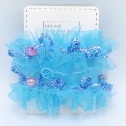 Children Dance Hair Accessories Headdress Flower Performance Cute Lace Little Princess Solid Color Edge Wrist Flower Hair Ties
