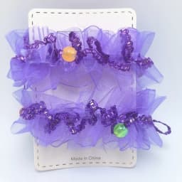 Children Dance Hair Accessories Headdress Flower Performance Cute Lace Little Princess Solid Color Edge Wrist Flower Hair Ties