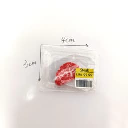 New Miniature Supermarket food simulation beefsteak salmon Bacon beef roll for Doll House Mini Kitchen Birthday/Christmas gifts