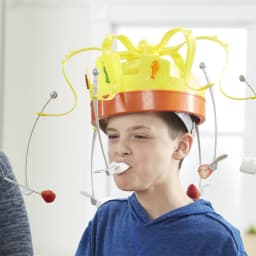 Chow Crown Food Hat Funny Trick Party Bubble Crab Party Prop Game Toy Parent-Child Interaction Games for Kid Party Birthday Gift