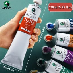 170ml Marie's Oil Paints Premium,Professional All Colors,Oil Pigments for Canvas Painting, Artist Beginner Adult(5.95-oz) Tube