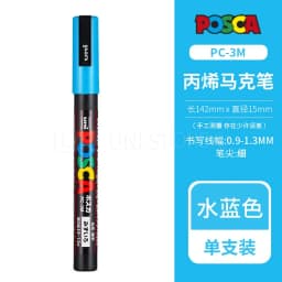 1pcs Uni POSCA Marker Pen Full Colors PC-1M 3M 5M Acrylic Marker Paint plumone On Metal Glass Plastic Ceramic Rock Tire CD Paper