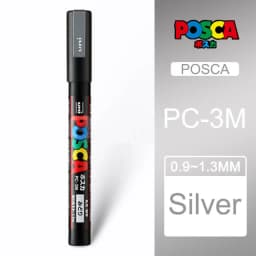 1pcs Uni POSCA Marker Pen Full Colors PC-1M 3M 5M Acrylic Marker Paint plumone On Metal Glass Plastic Ceramic Rock Tire CD Paper