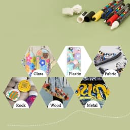 1pcs Uni POSCA Marker Pen Full Colors PC-1M 3M 5M Acrylic Marker Paint plumone On Metal Glass Plastic Ceramic Rock Tire CD Paper
