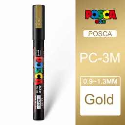1pcs Uni POSCA Marker Pen Full Colors PC-1M 3M 5M Acrylic Marker Paint plumone On Metal Glass Plastic Ceramic Rock Tire CD Paper