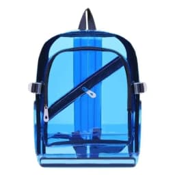 Fashion Transparent Backpack Waterproof PVC Clear Plastic Daily Mini Teenager Girls Notebook School Bag