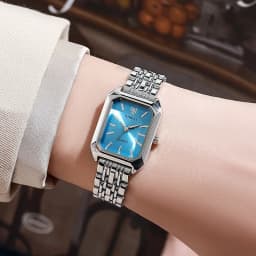 2026 Hot Brand Stainless Steel Strap Watch Women Luxury Gift Quartz Wristwatch Student Fashion Simple Square Quartz Watches