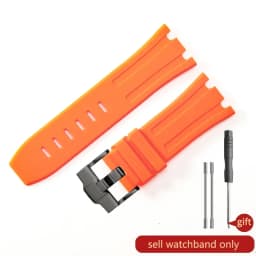 Durable Waterproof Sweat-Proof Comfortable Rubber Silicone WatchStrap for Ap Aibi Royal Oak 15703 Offshore Series 28mm Watchband