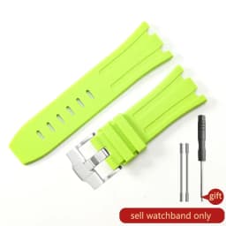 Durable Waterproof Sweat-Proof Comfortable Rubber Silicone WatchStrap for Ap Aibi Royal Oak 15703 Offshore Series 28mm Watchband