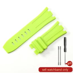 Durable Waterproof Sweat-Proof Comfortable Rubber Silicone WatchStrap for Ap Aibi Royal Oak 15703 Offshore Series 28mm Watchband