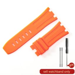 Durable Waterproof Sweat-Proof Comfortable Rubber Silicone WatchStrap for Ap Aibi Royal Oak 15703 Offshore Series 28mm Watchband