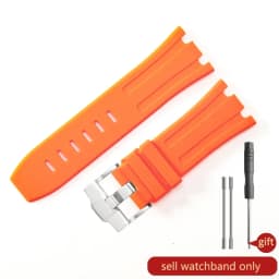 Durable Waterproof Sweat-Proof Comfortable Rubber Silicone WatchStrap for Ap Aibi Royal Oak 15703 Offshore Series 28mm Watchband
