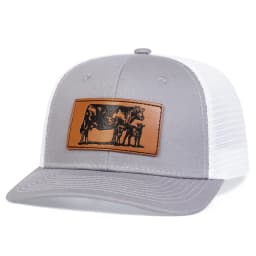 Unisex Brown Cow Leather Label Baseball Net Caps Spring and Summer Outdoor Adjustable Casual Hats Sunscreen Hat